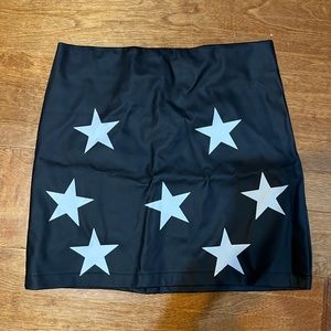 princess polly leather star skirt